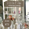 DIY On A Dime Series: Bathroom Armoire