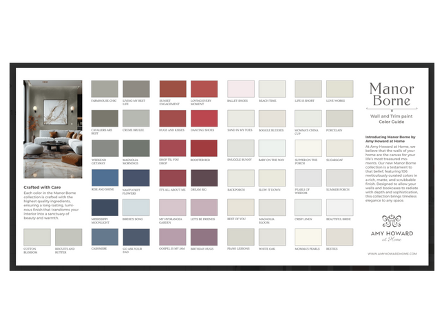 Manor Borne Wall Paint Color Card