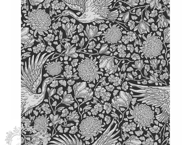 Birds in the Garden - Mesh Stencil 12x12