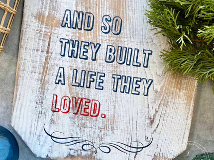 Build A Life You Love - Mesh Stencil 8.5x11