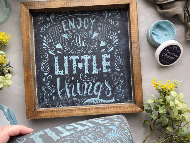 Enjoy the Little Things - Mesh Stencil 8.5x11