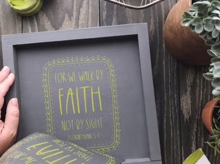 Faith - Mesh Stencil 5.5x8.5