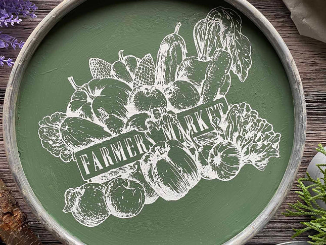 Farmers Market - Mesh Stencil 8.5x11