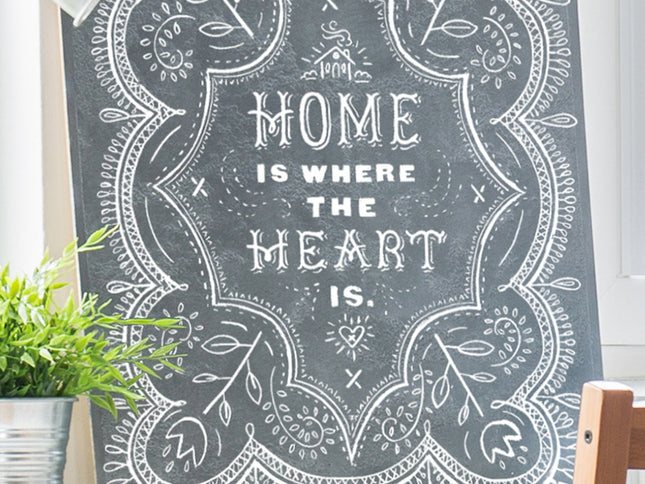 Home Heart - Mesh Stencil 12x18