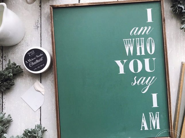 I Am Who You Say I Am - Mesh Stencil 8.5x11