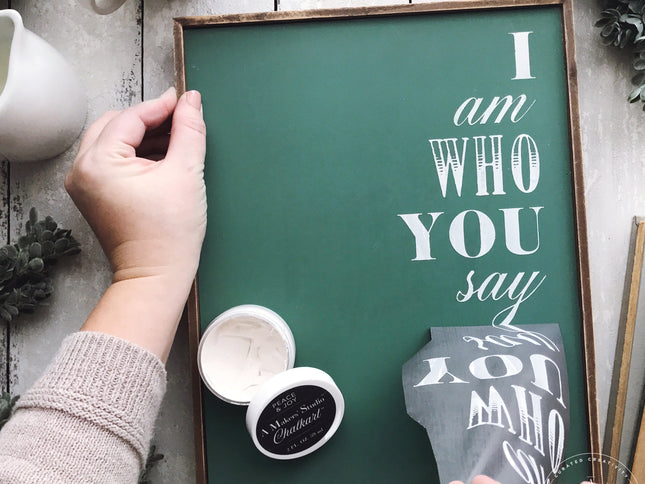 I Am Who You Say I Am - Mesh Stencil 8.5x11