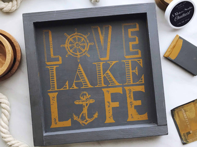 Lake Life - Mesh Stencil 8.5x11