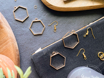 Resin Jewelry Frames - Hexagon