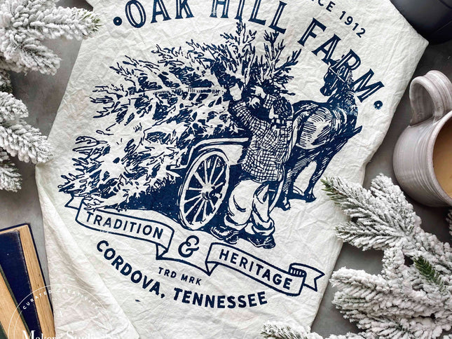 Oak Hill Tree Farm - Mesh Stencil 11x10