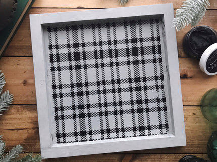 Plaid - Mesh Stencil 8.5x11