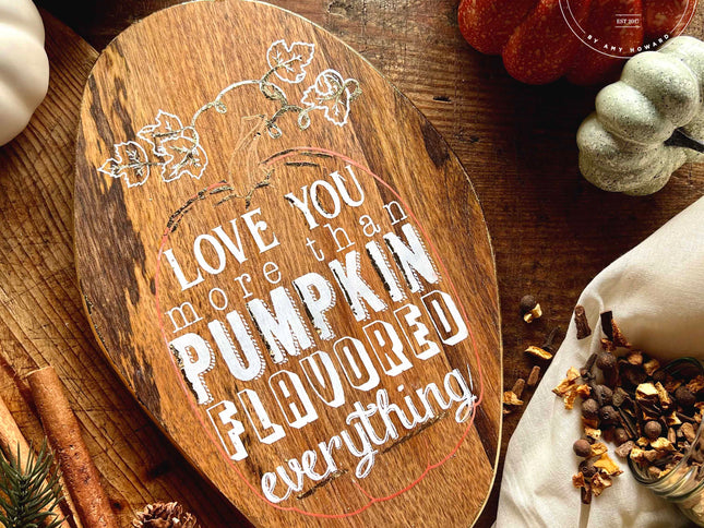 Pumpkin Flavored - Mesh Stencil 5.5x8.5