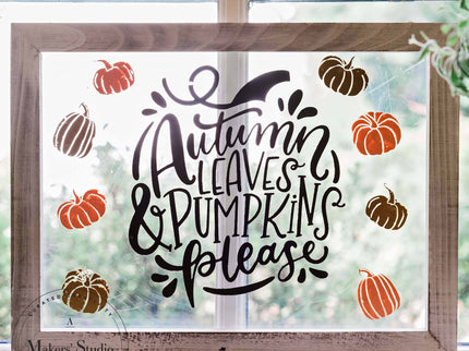 Pumpkins Please - Mesh Stencil 8.5x11