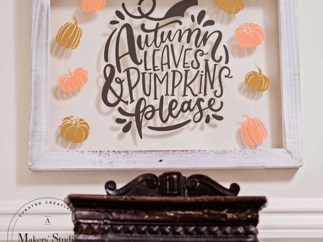 Pumpkins Please - Mesh Stencil 8.5x11