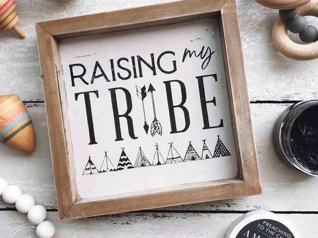 Raising My Tribe - Mesh Stencil 5.5x8.5