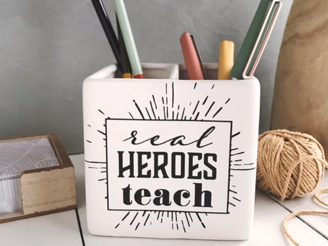 Real Heroes Teach - Mesh Stencil 2 pack 5.5x8.5