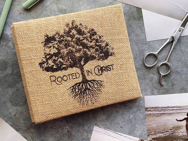 Rooted in Christ - Mesh Stencil 5.5x8.5