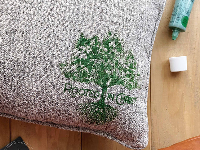 Rooted in Christ - Mesh Stencil 5.5x8.5