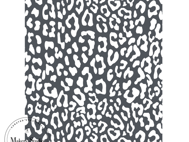 Cheetah Pattern - Mesh Stencil 8.5x11