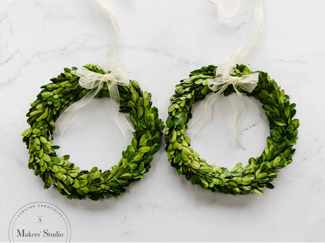 Preserved Boxwood Wreaths - Large