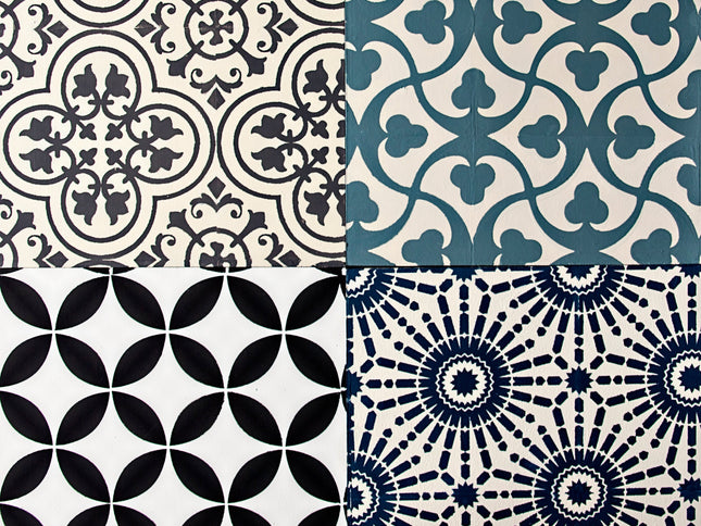 Floor Tile Moroccan - Mesh Stencil 12x12