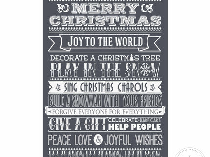 Christmas To Do List - Mesh Stencil - 12x18