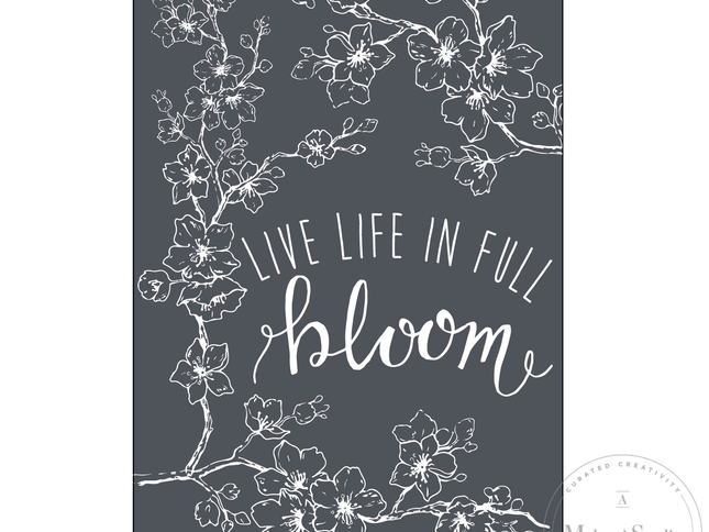 Life in Full Bloom - Mesh Stencil 5.5x8.5