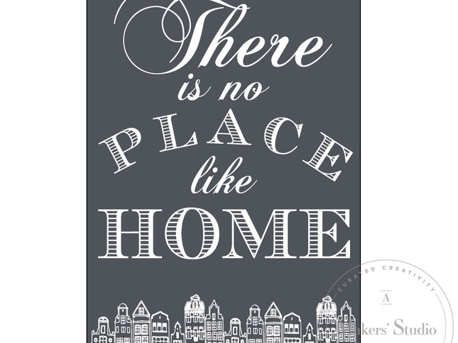 No Place Like Home - Mesh Stencil 5.5 x 8.5