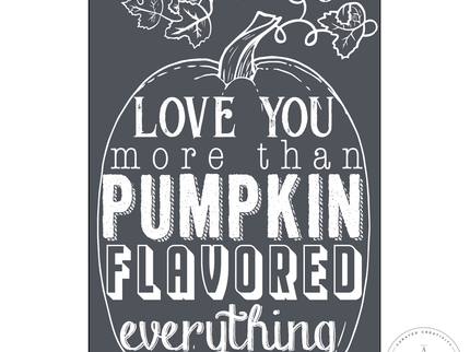 Pumpkin Flavored - Mesh Stencil 5.5x8.5