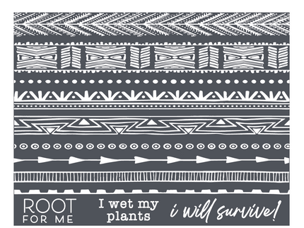 Root for Me - Mesh Stencil 8.5x11