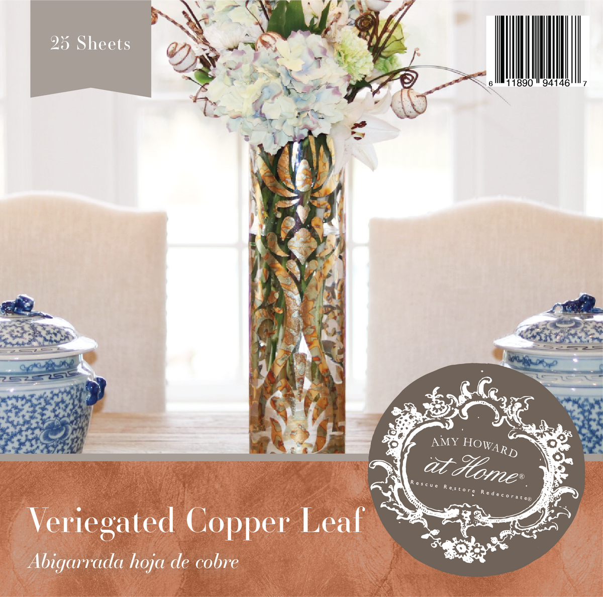 Stunning variegated copper leaf for Decor and Souvenirs 