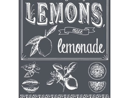 When Life Gives You Lemons - Mesh Stencil 8.5x11